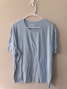 Apt. 9 Light Blue Short Sleeve Crew Neck Tee